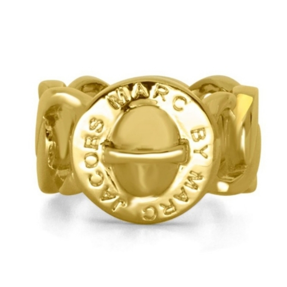 NWT Last One Available Now! Marc by Marc Jacobs Turnlock style unisex ring size6